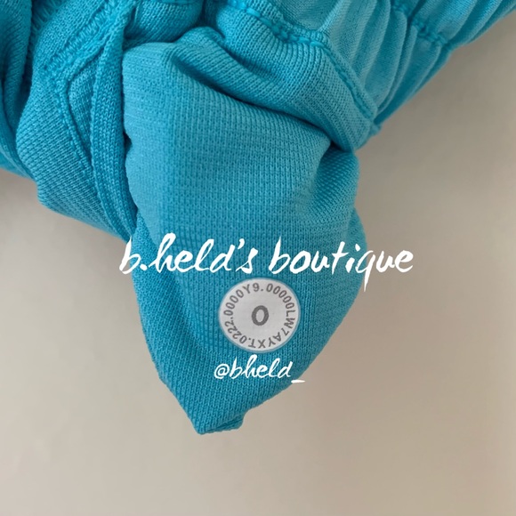 lululemon Hotty Hot High-Rise Lined Short 4" Electric Turquoise Blue Sz0 New NWT - Picture 11 of 12